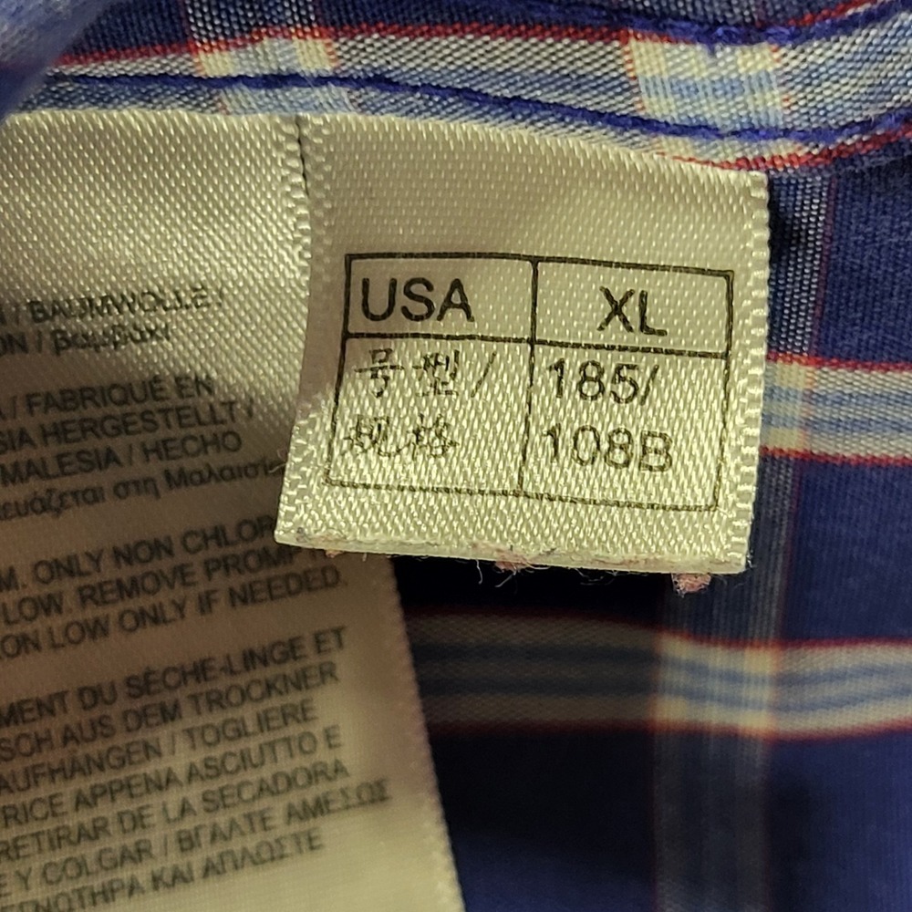 Men's Brooks Brothers Regent Shirt XL Blue Button Down Puckerware Plaid Checker - Picture 8 of 16